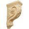 Ekena Millwork 4 1/4"W x 8"D x 13 1/4"H Devon Grapes & Vines Corbel, Alder COR04X08X13DEAL - alternate 1